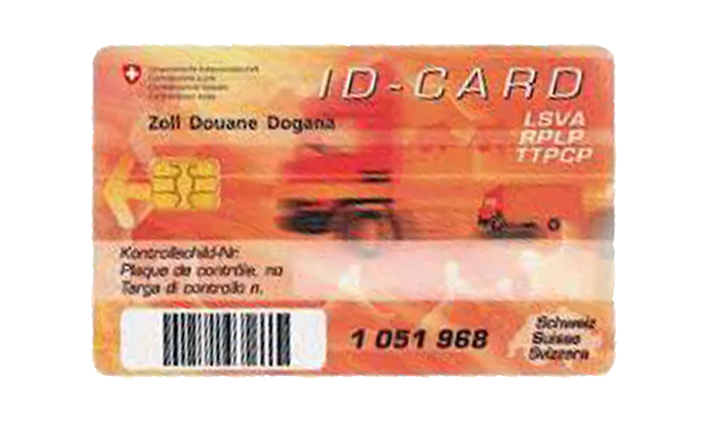 Tarjeta de identificación LSVA